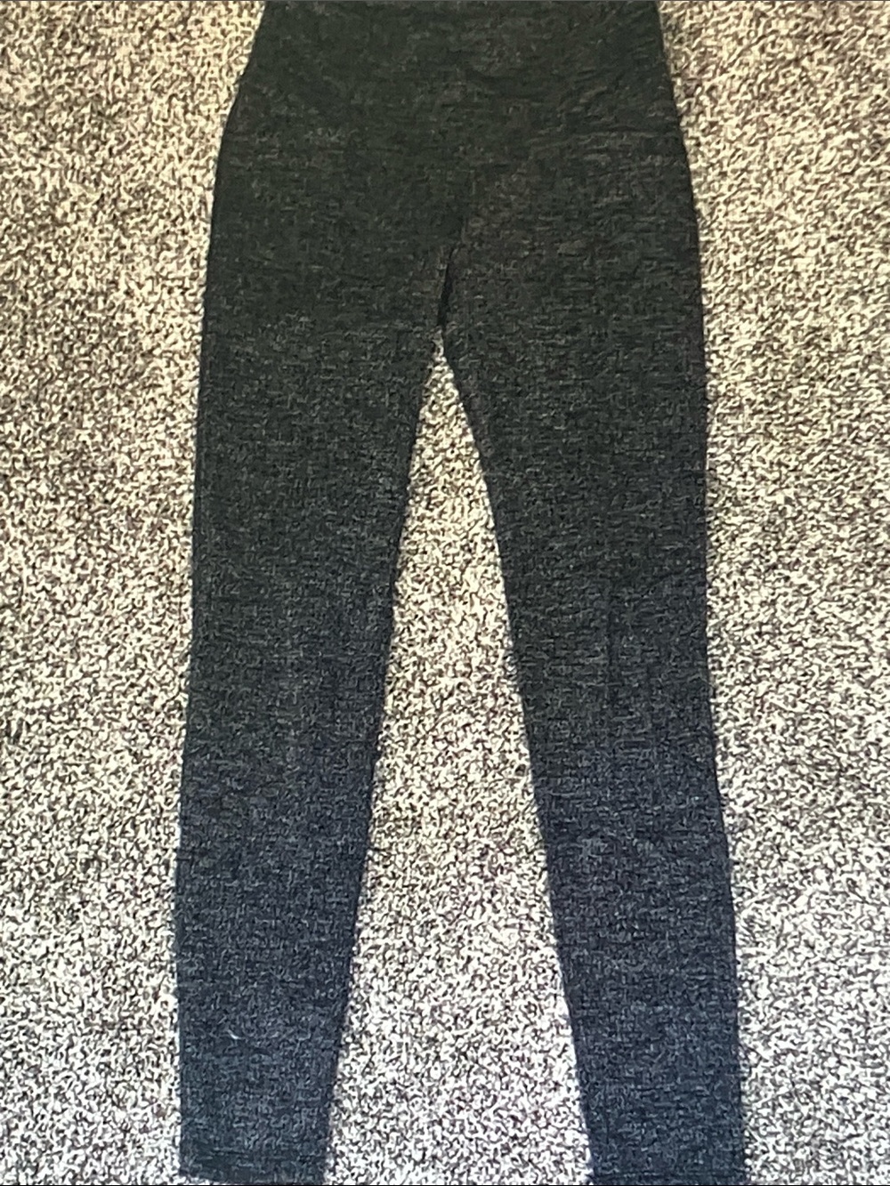 Athleta Heathered Dark Gray High-Waist Leggings